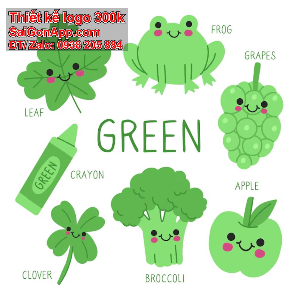 Chibi xanh lá cây, THIẾT KẾ 300K ĐẸP CHUYÊN NGHIỆP SaiGonApp