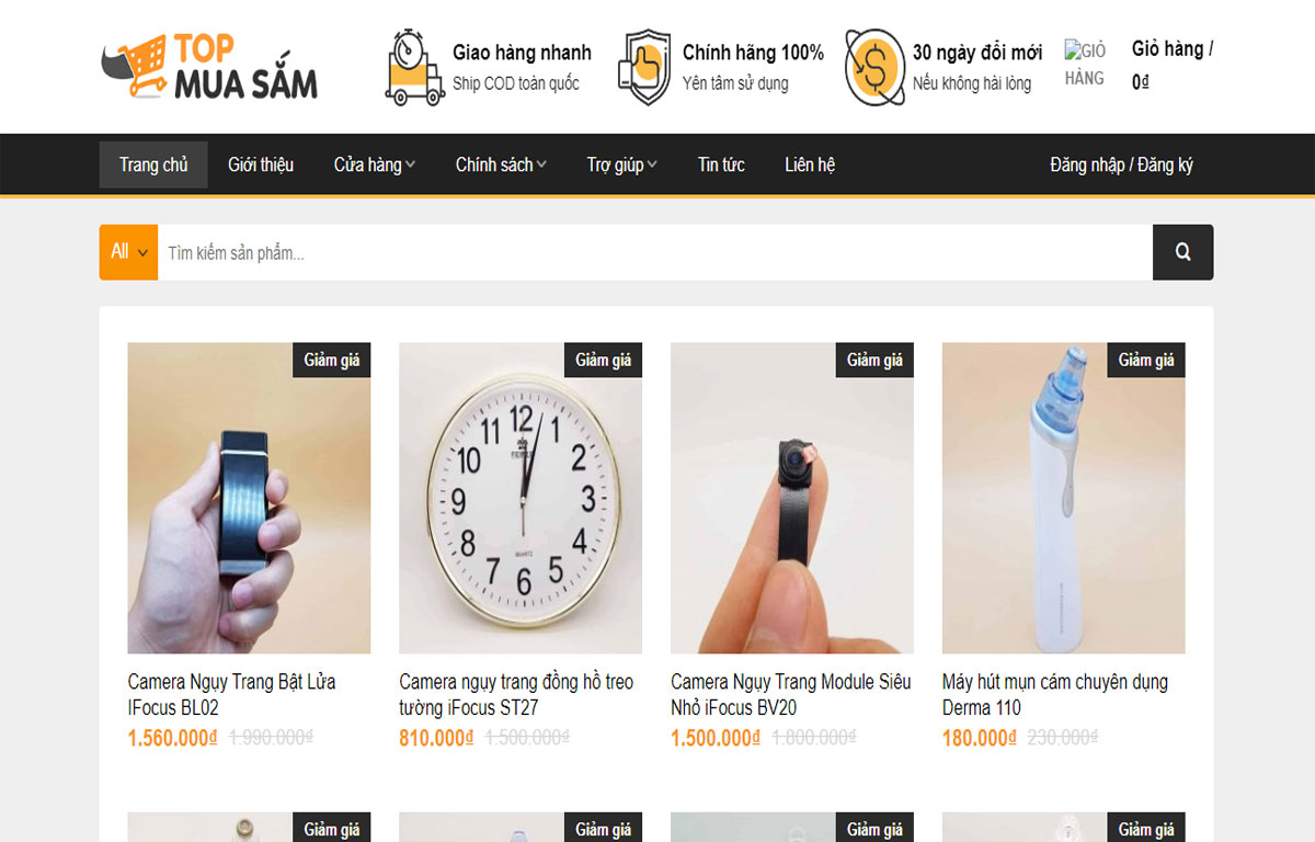 thiết kế web mỹ phẩm