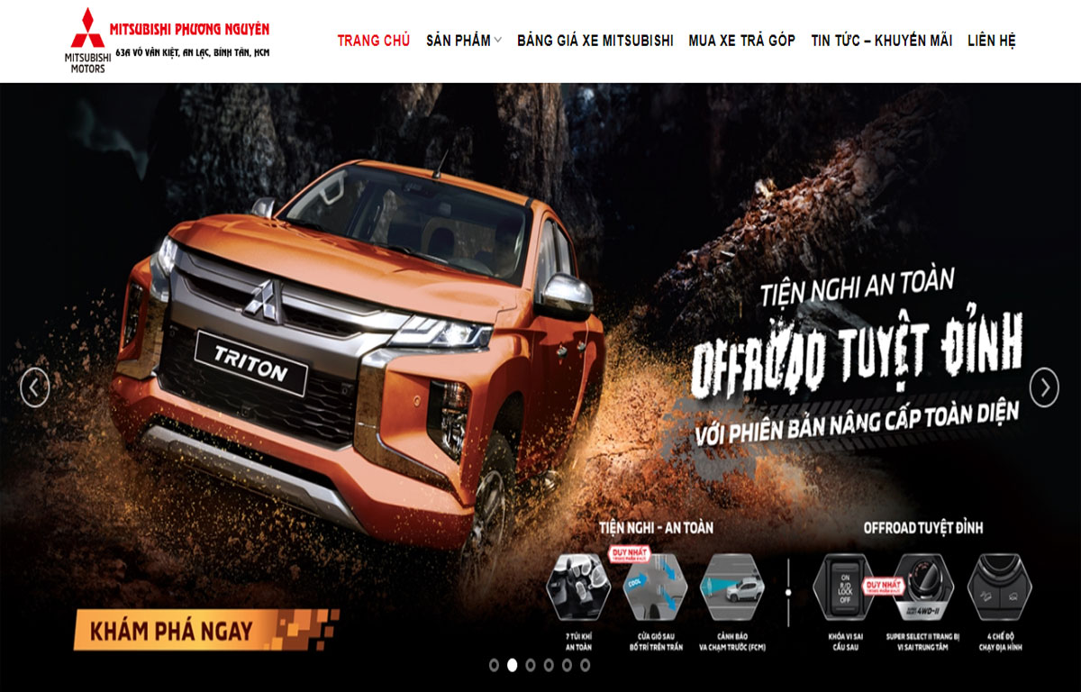 thiết kế web oto