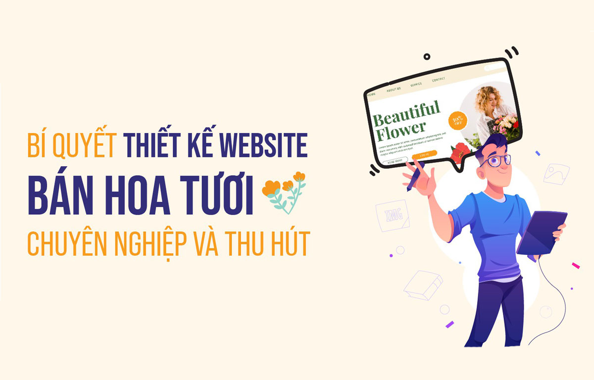 thiết kế website bán hoa