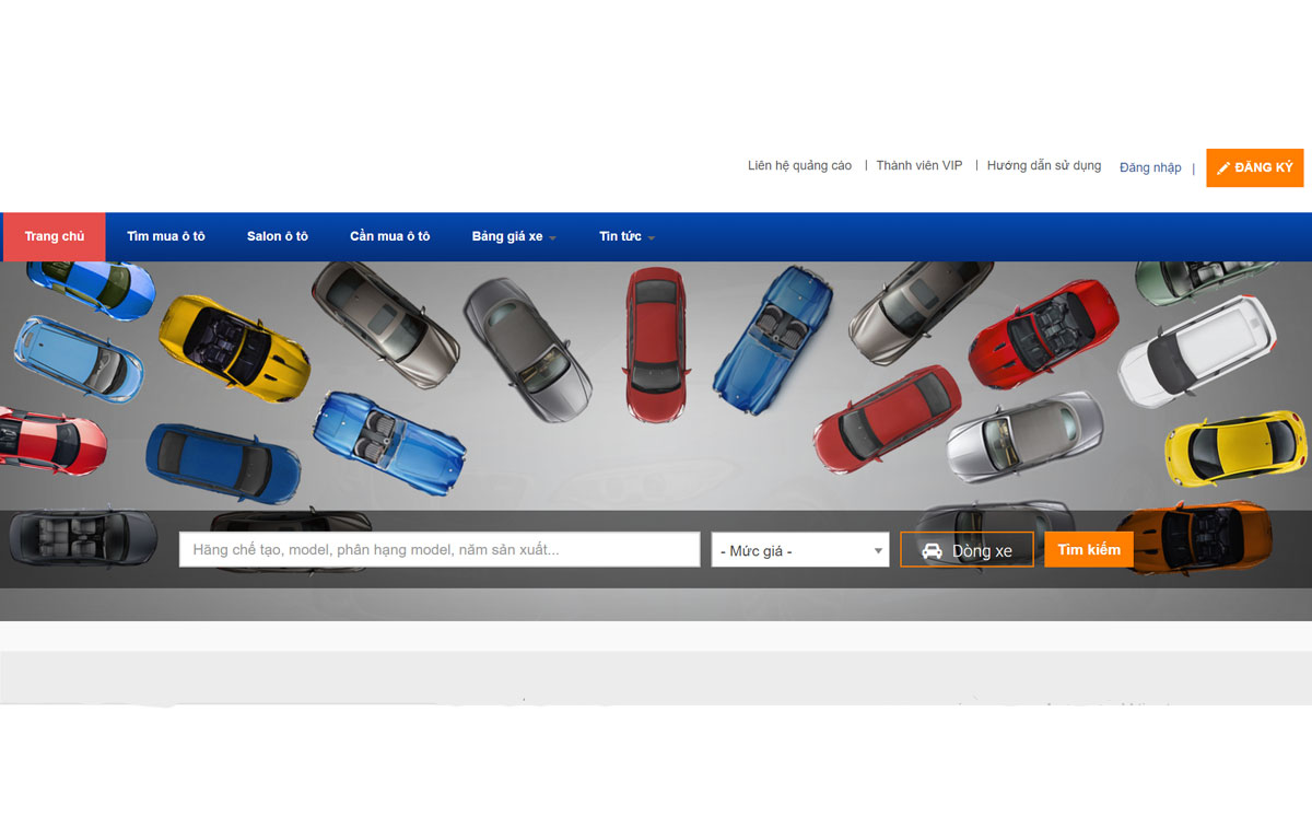 thiết kế website bán ô tô