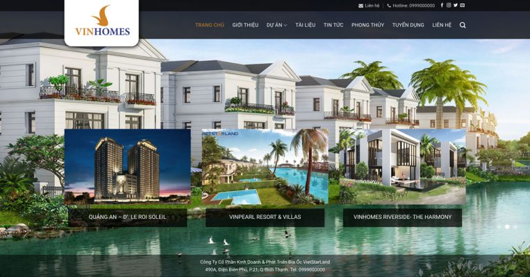 thiết kế website bất động sản website việt
